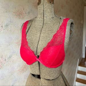 32A Red Lace Aerie Maddie Push Up Bra
